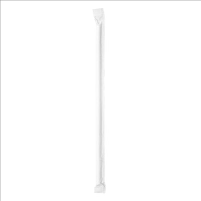 PAILLES DROITES SOUS SACHETS BLANCS 'PAPER' Ø0,60x20 CM BLANC PAPIER (3000 UNITÉS)