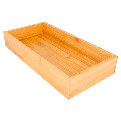 BOÎTE POUR BUFFET 15,5x31x5 CM NATUREL BAMBOU (6 UNITÉS)