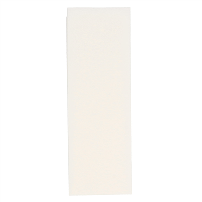 SACS POUR COUVERTS + SERVIETTE 'JUST IN TIME - COLORAMA' 90 + 10PE G/M2 8,5x19,5 CM BLANC AIRLAID (250 UNITÉS)
