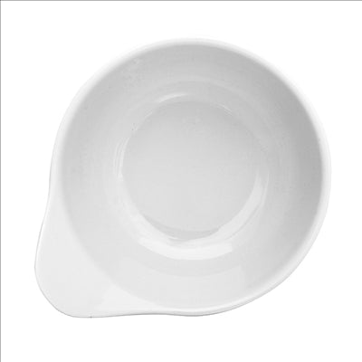 BOLS OVALES 'ASAMI WARE' 200 ML 12,4x10,7x6 CM BLANC MÉLAMINE (12 UNITÉS)