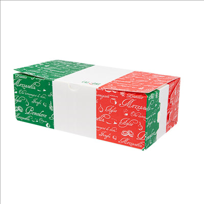 BOÎTES PIZZA CALZONE 330 G/M2 30x16x10 CM BLANC CARTON (100 UNITÉS)
