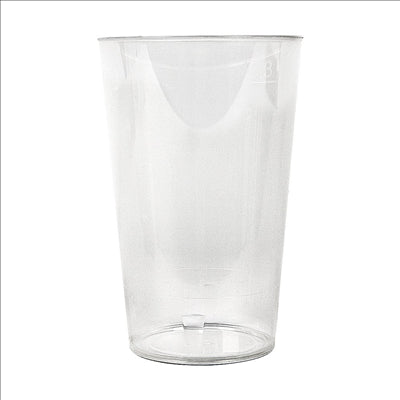 VERRES RÉUTILISABLES 300 ML Ø 7,5/5,4x11,4 CM TRANSPARENT PP (500 UNITÉS)