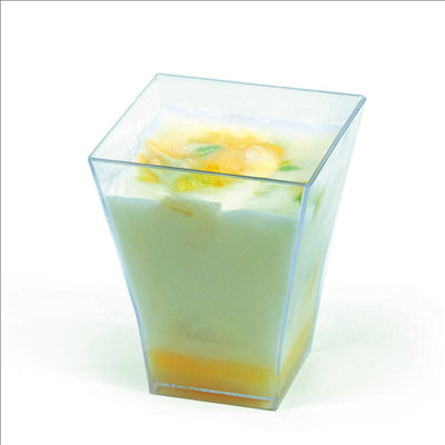 MISE EN BOUCHE RÉUTILISABLES 'BOUQUET' 4,5x4,5x5,5 CM VERT D'EAU PS (576 UNITÉS)