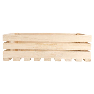 BOÎTE PRÉSENTATION BUFFET 20,3x15,2x6 CM NATUREL BOIS (1 UNITÉ)