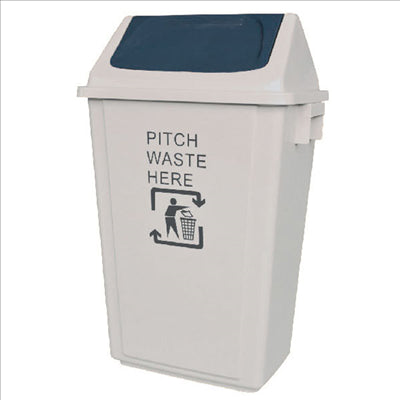 POUBELLE BASCULANTE 46,5x33x74CM GRIS HDPE (1 UNITÉ)