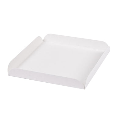 CARRÉS RAINÉS 11x11+2 CM BLANC CARTON (250 UNITÉS)