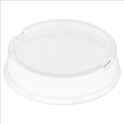 COUVERCLES HAUTS POUR RÉCIPIENTS 214.66/80 Ø 9,3 CM TRANSPARENT PET (100 UNITÉS)