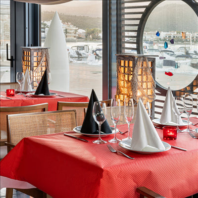 NAPPE EN ROULEAU 48 G/M2 1,20x100 M ROUGE CELLULOSE (4 UNITÉS)