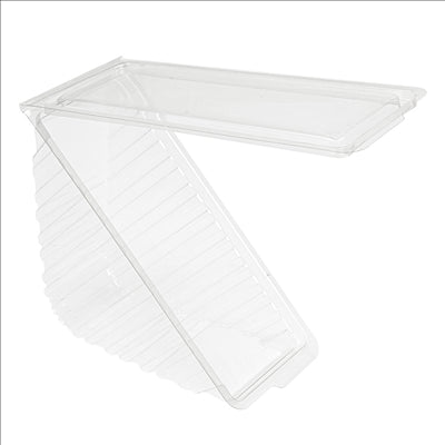 BOÎTES TRIANGULAIRES SANDWICH DOUBLE 11x11x6,5 CM TRANSPARENT RPET (600 UNITÉS)