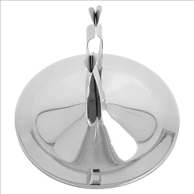 PINCE POUR NUMÉROS DE TABLE Ø7,2x6 CM ARGENTE INOX (1 UNITÉ)