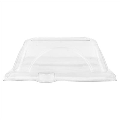 COUVERCLES POUR RÉFÉRENCE 215.90 'BIONIC' 16,4x16,4x4 CM TRANSPARENT PET (500 UNITÉS)