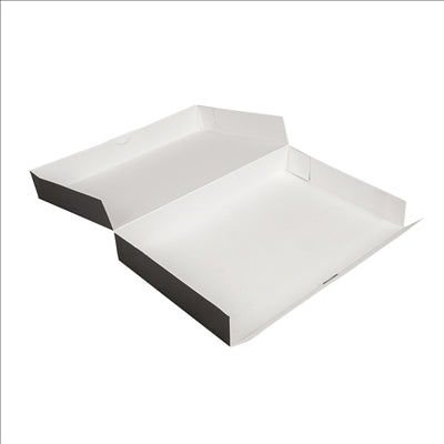 BOÎTES CATERING, PLATE 'THEPACK' 310 G/M2 28x42x6 CM NOIR CARTON ONDULÉ NANO-MICRO (100 UNITÉS)