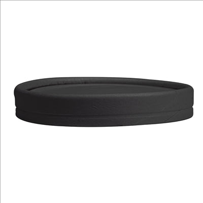 COUVERCLES POUR GOBELETS 280 G/M2 + PE Ø 9 CM NOIR CARTON (1000 UNITÉS)