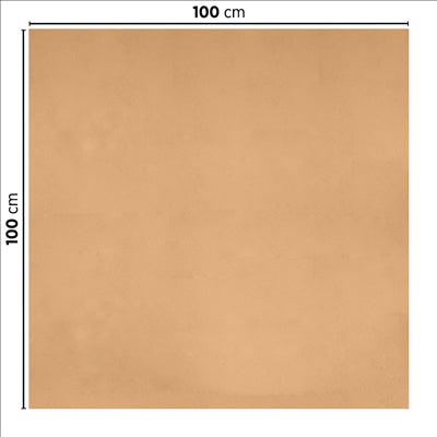 SETS DE TABLE PLIAGE Z 'SPUNBOND' 60 G/M2 100x100 CM SABLE PP (200 UNITÉS)