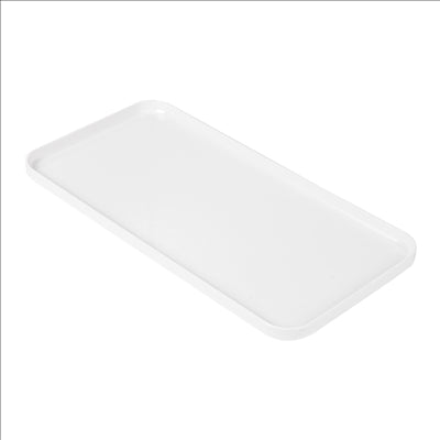 PLATEAUX PRODUITS D'ACCUEIL 23x11,5 CM BLANC PS (10 UNITÉS)