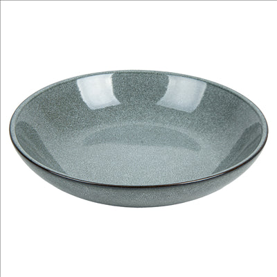 ASSIETTES CREUSES 'AKALA' Ø20x11,2x4,4 CM GRIS VERDÂTRE STONEWARE (6 UNITÉS)