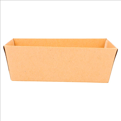 BARQUETTES 250 + 12,5 PE G/M2 10,5x10,5x3,5 CM NATUREL KRAFT (1000 UNITÉS)