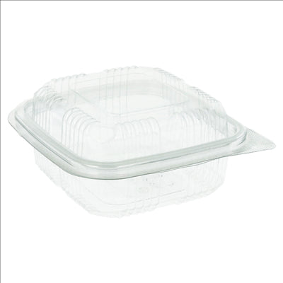 RÉCIPIENTS PÂTISSERIES + COUVERCLE 250 ML 11,3x12x5,5 CM TRANSPARENT RPET (700 UNITÉS)