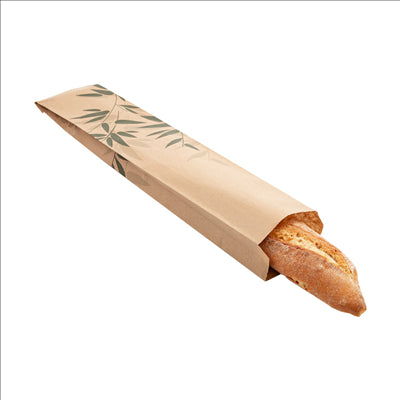 SACHETS BOULANGERIE 'FEEL GREEN' 32 G/M2 9+3,5x46 CM NATUREL KRAFT (500 UNITÉS)