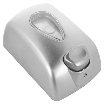 DOSEUR DE SAVON 700 ML 13x9x21 CM ARGENTE ABS (1 UNITÉ)