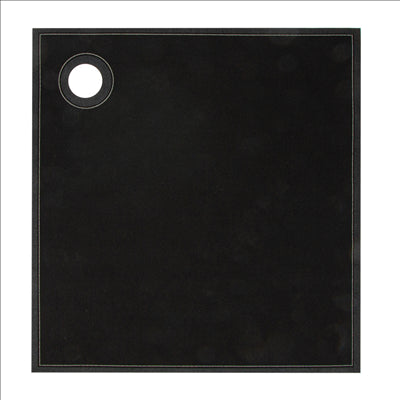 12 U. TORCHONS EN ROULEAU 'CUBI-DRAP' 40x40 CM NOIR COTON (1 UNITÉ)