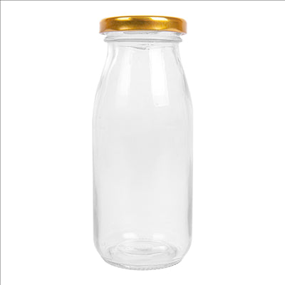 FLACON AVEC COUVERCLE 'WAKI GLASS' 265 ML Ø 6x13,5 CM TRANSPARENT VERRE (48 UNITÉS)