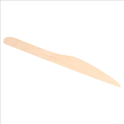 COUTEAUX 'MAKAN' 16,4 CM NATUREL BOIS (100 UNITÉS)