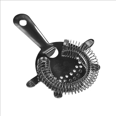 PASSOIRE À COCKTAIL Ø 7,5 CM / L14 CM NOIR INOX (1 UNITÉ)