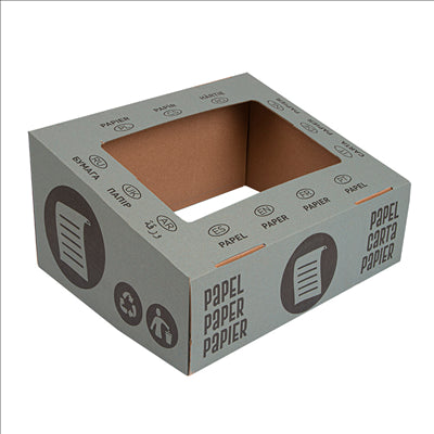 COUVERCLE DE PAPIER 38,4x31,1x12 CM BLEU CARTON (10 UNITÉS)