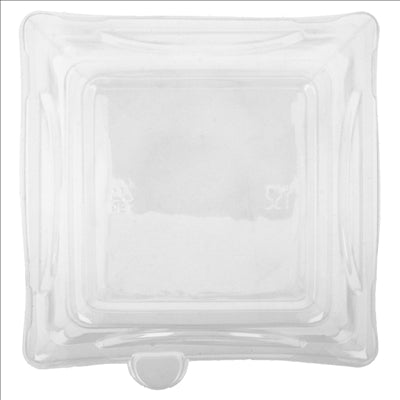 COUVERCLES POUR RÉFÉRENCE 215.90 'BIONIC' 16,4x16,4x4 CM TRANSPARENT PET (500 UNITÉS)