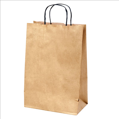 SACS SOS AVEC ANSES 2 BOUTEILLES  100 G/M2 18+10x39 CM OR KRAFT (250 UNITÉS)