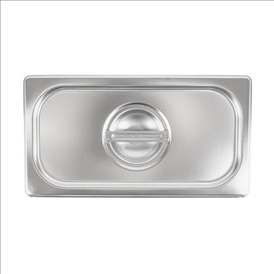 COUVERCLE 1/3 POUR RÉFÉRENCE 181.70/71 32,5x18 CM ARGENTE INOX (1 UNITÉ)