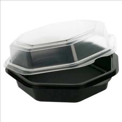 RÉCIPIENTS 443 ML 16x16x6 CM NOIR PS (405 UNITÉS)