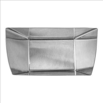 BOÎTES À FRITES L 'ARTINOX' 12x6,6x14,2 CM ARGENTE INOX (12 UNITÉS)