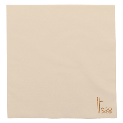 García De Pou 100 Serviettes P 1/4 Eco-Bambou 25x25 Cm - Blanc, 70 G/m²