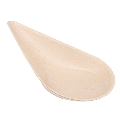 RÉCIPIENT À CUILLÈRE 'BIONIC' 10,1x5x2,9 CM NATUREL BAGASSE (1000 UNITÉS)