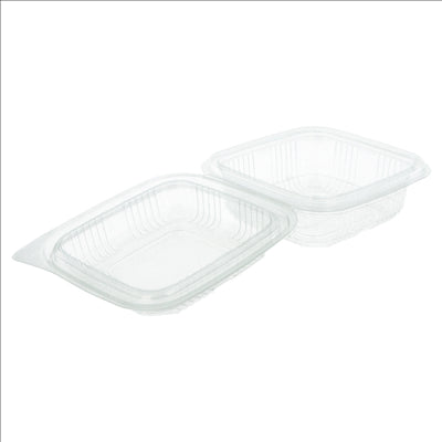 RÉCIPIENTS PÂTISSERIES + COUVERCLE 250 ML 11,3x12x5,5 CM TRANSPARENT RPET (700 UNITÉS)