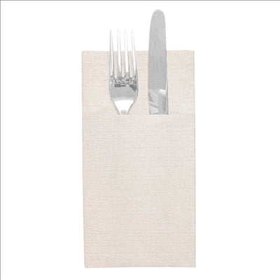 SERVIETTES KANGOUROU 'LIKE LINEN' 70 G/M2 40x40 CM SABLE SPUNLACE (700 UNITÉS)