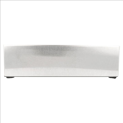 PORTE 3 POIRES À SAUCES 360/ 720 ML 28x10x8 CM ARGENTE INOX (1 UNITÉ)