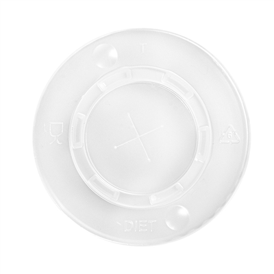 COUVERCLES POUR GOBELETS RÉF. 229.07,252.32 Ø 8,4 CM TRANSLUCIDE PS (2000 UNITÉS)