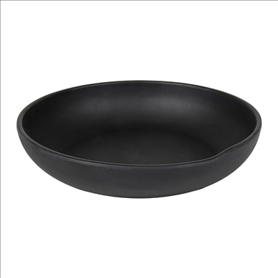 ASSIETTES CREUSES 'ASAMI WARE' Ø 24,5x5,3 CM NOIR MÉLAMINE (6 UNITÉS)
