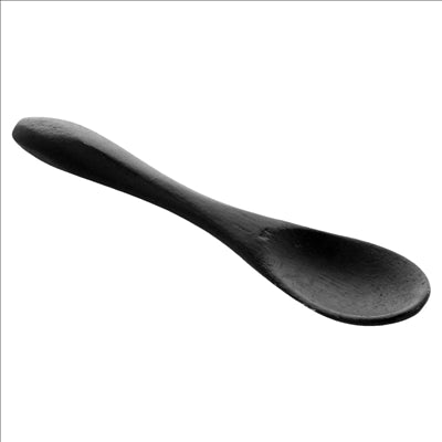 MINI CUILLÈRES 9 CM NOIR BAMBOU (50 UNITÉS)