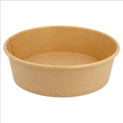POTS SALADIERS 1300 ML 337 G/M2 + PE Ø 18,7/16x7 CM NATUREL KRAFT (300 UNITÉS)