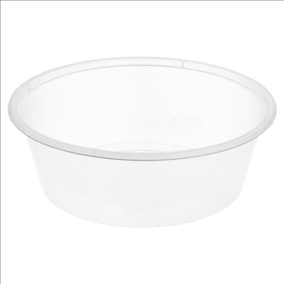 RÉCIPIENTS INJECTÉS MICRO-ONDABLES 225 ML Ø 11,5x3,7 CM TRANSPARENT PP (500 UNITÉS)