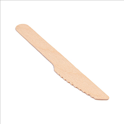 COUTEAUX 14 CM NATUREL BOIS (100 UNITÉS)