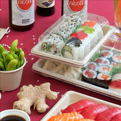 COUVERCLES POUR RÉF. 212.94 'BIONIC' 17x12x3,2 CM TRANSPARENT OPS (1000 UNITÉS)