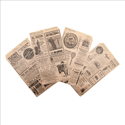 PAPIER INGRAISSABLES OUVERT 2 CÔTÉS CRÊPES&TACOS 'TIMES' 32 G/M2 13x22 CM NATUREL PARCH.INGRAISSABLE (500 UNITÉS)