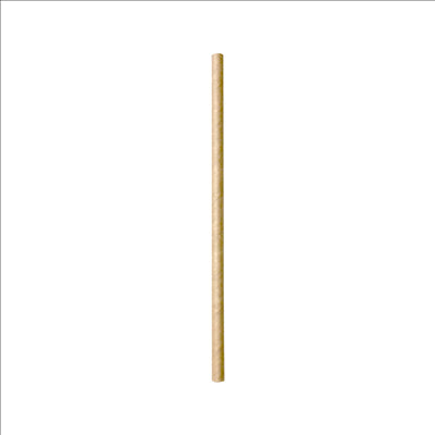 PAILLES DROITES SOUS SACHETS 'PAPER' Ø0,60x14 CM NATUREL KRAFT (3000 UNITÉS)