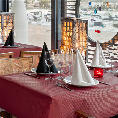 NAPPE EN ROULEAU 48 G/M2 1,20x100 M BORDEAUX CELLULOSE (4 UNITÉS)