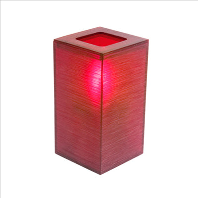 LAMPE DE TABLE "NOVA" Ø 7x13,5 CM ROUGE ACRYLIQUE (6 UNITÉS)